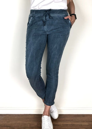 ITALIAN STAR Easywear Pant - Jean Blue Jeans - Zabecca Living
