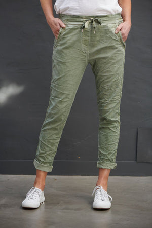 ITALIAN STAR Easywear Pants - Moss PANTS - Zabecca Living