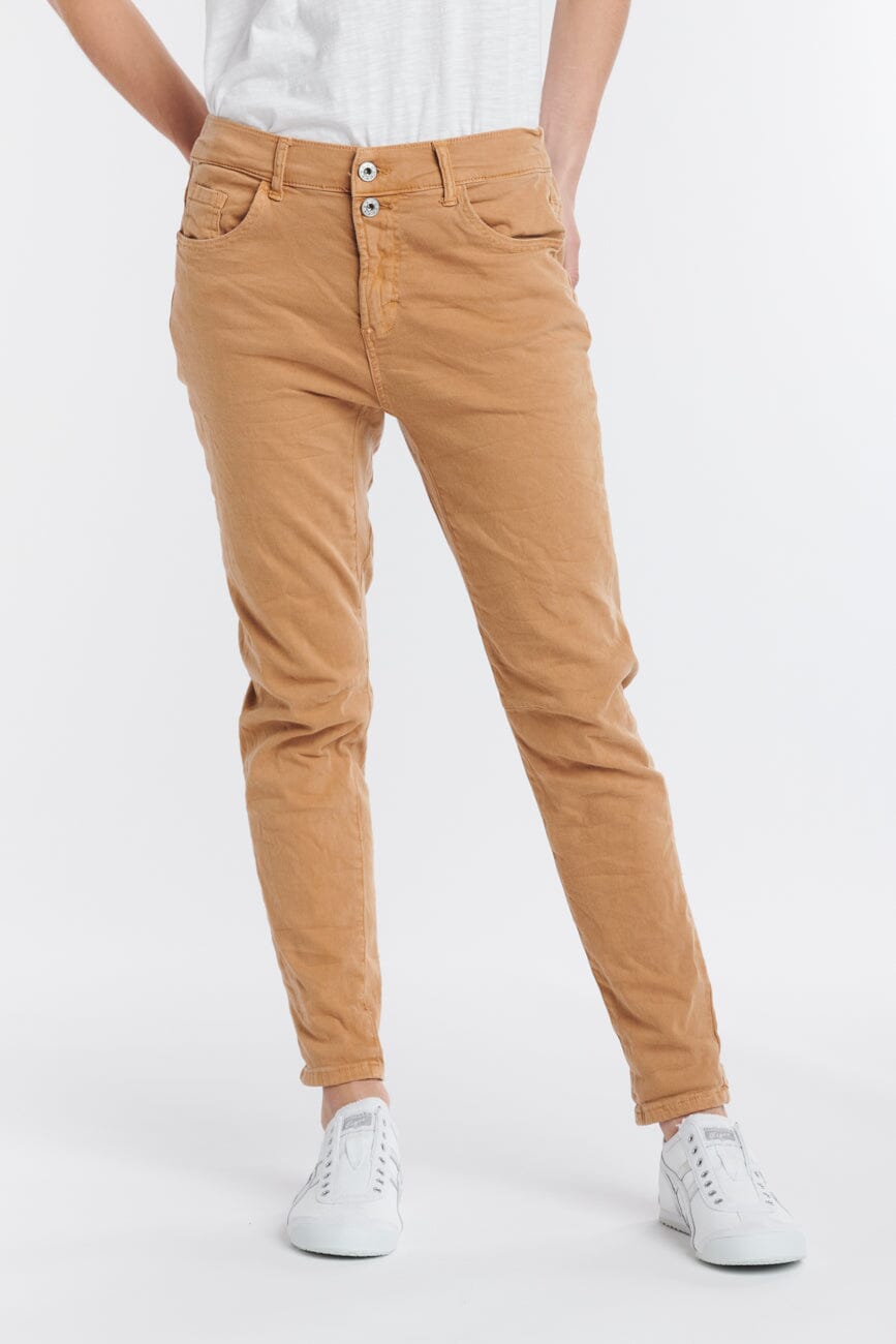 ITALIAN STAR Emma Stretch Jeans - Camello JEANS - Zabecca Living
