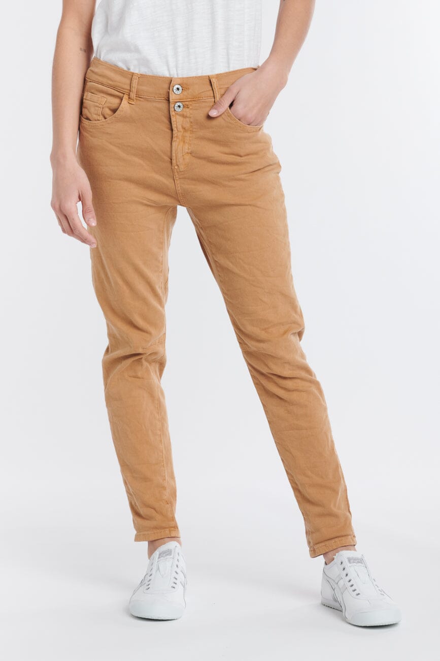 ITALIAN STAR Emma Stretch Jeans - Camello JEANS - Zabecca Living