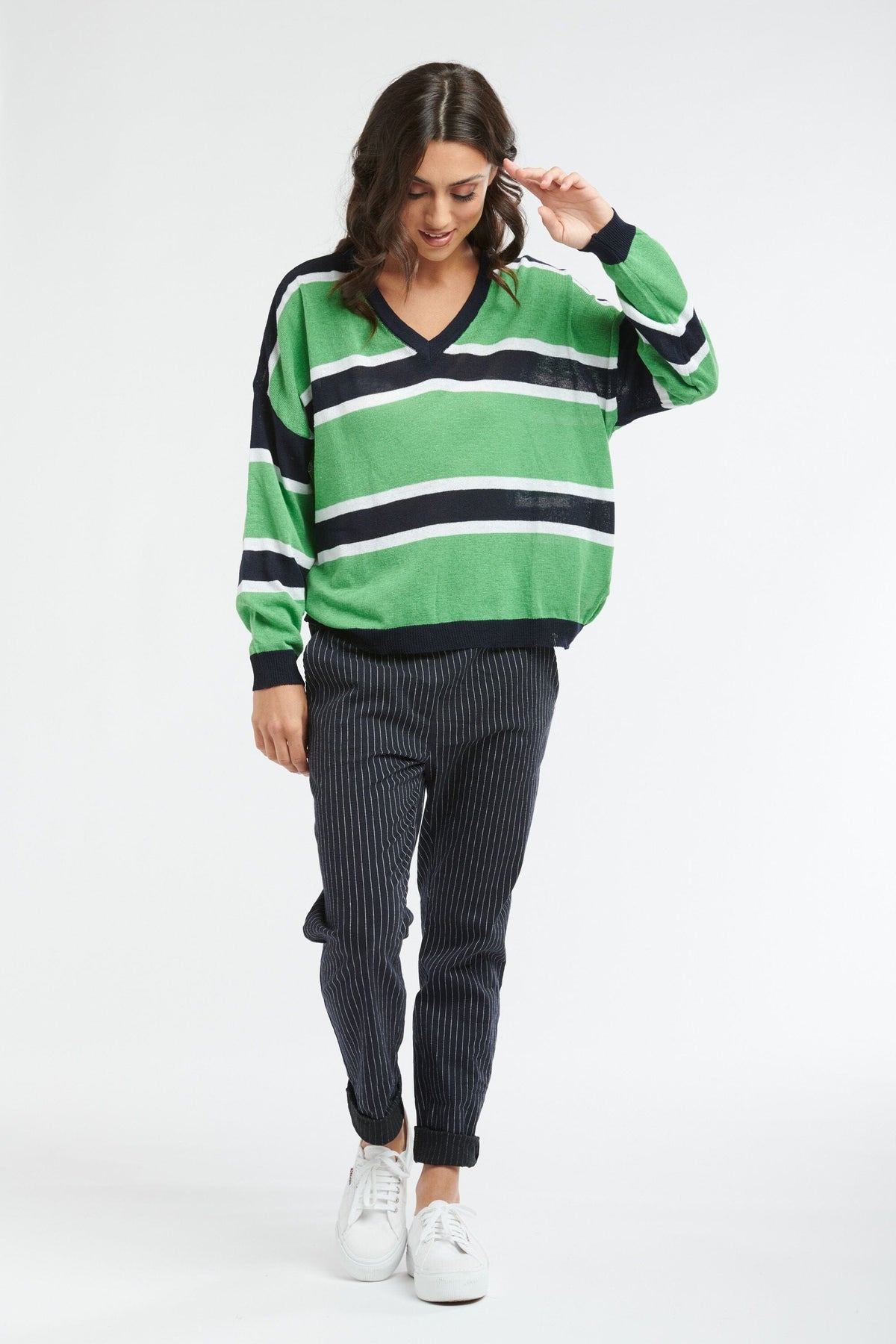ITALIAN STAR Ivy Knit - Green Jumpers + Knitwear - Zabecca Living
