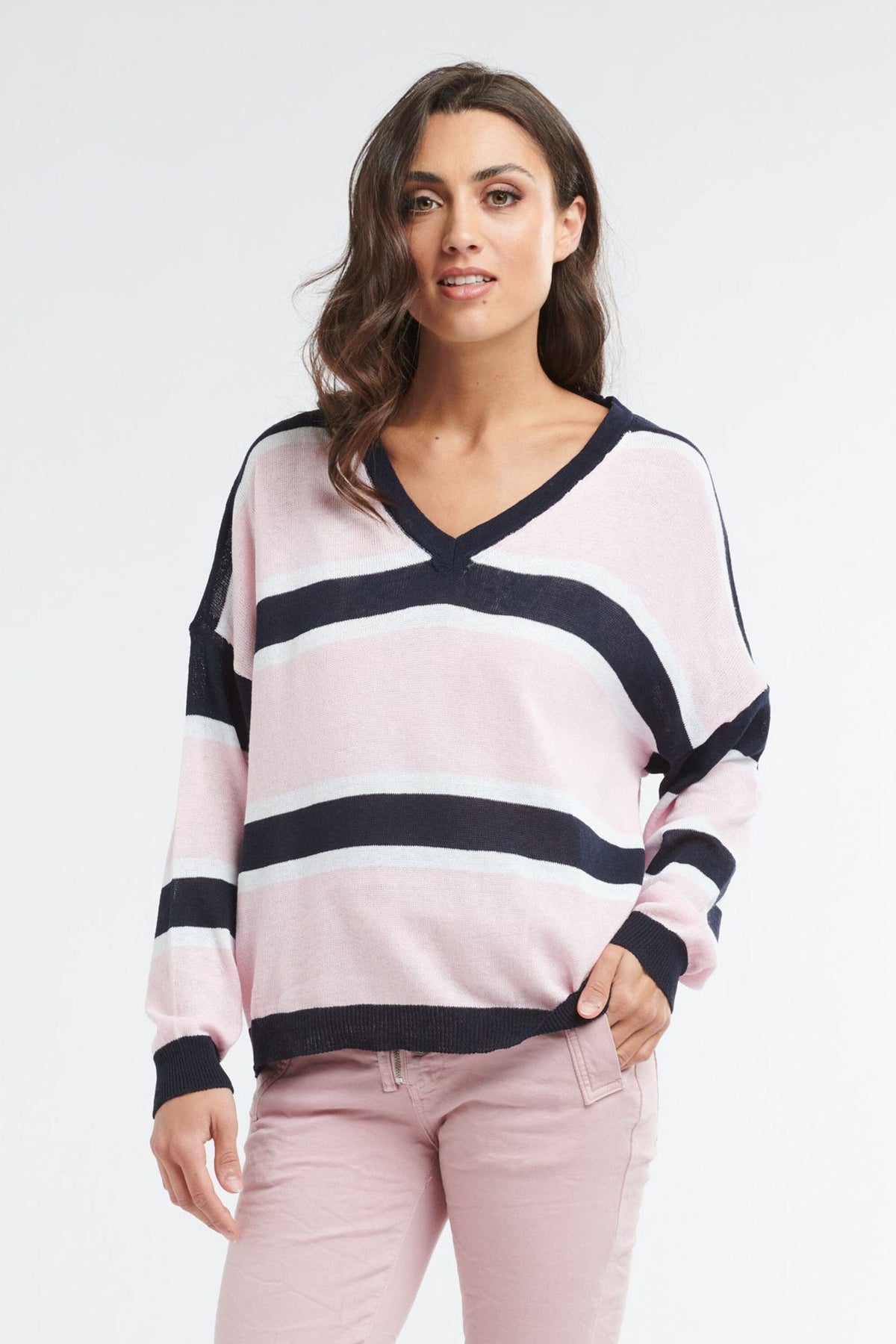 ITALIAN STAR Ivy Knit - Pink Jumpers + Knitwear - Zabecca Living