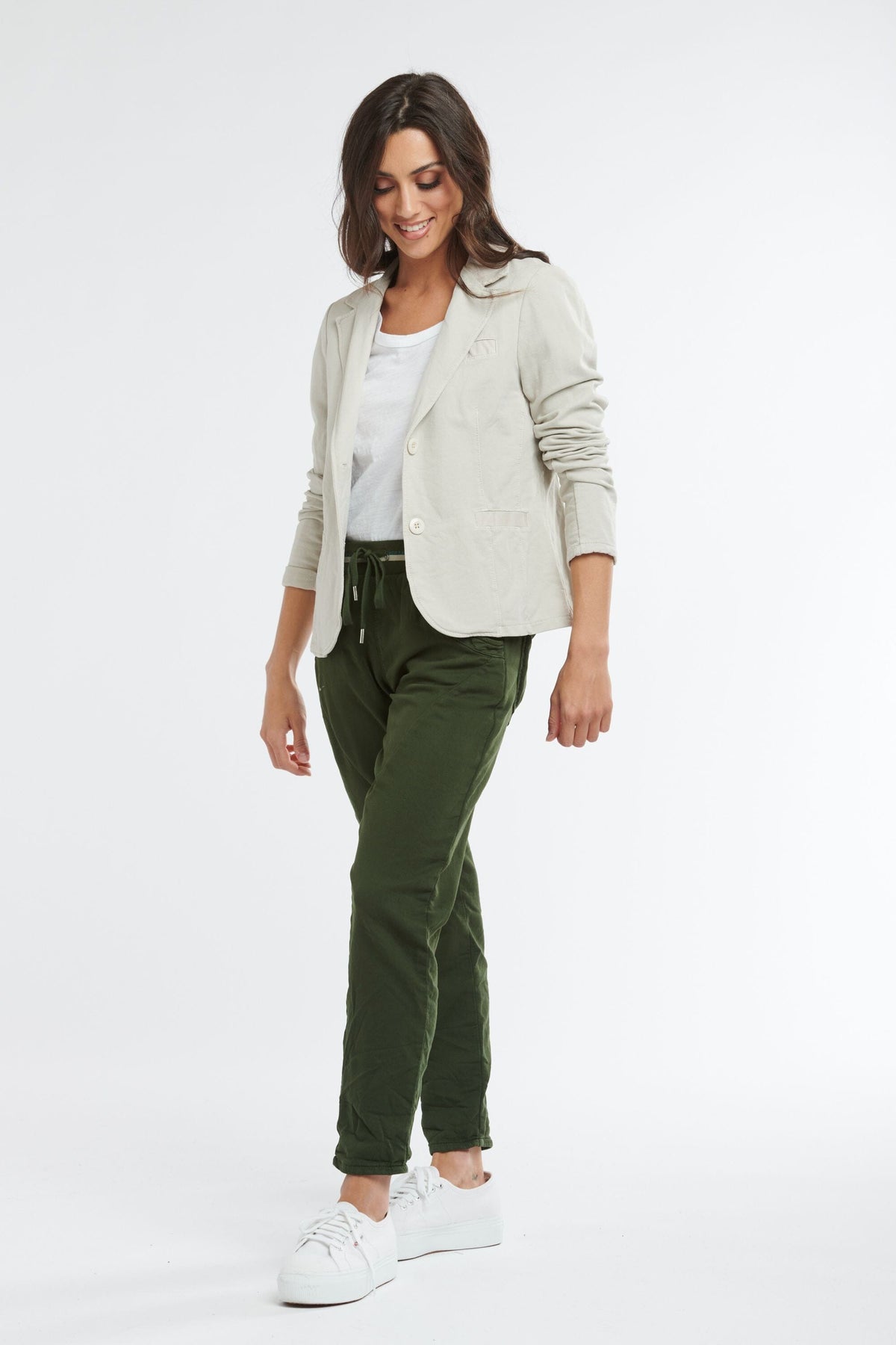 ITALIAN STAR Maha Blazer - Burro Jackets + Coats - Zabecca Living