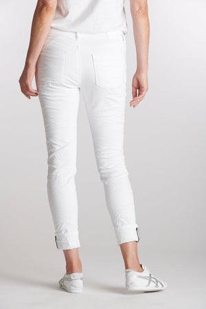 ITALIAN STAR Polo Jean - White JEANS - Zabecca Living