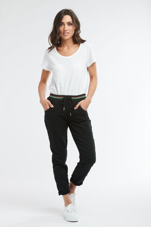 ITALIAN STAR Ralph Jogger Jeans - Black JEANS - Zabecca Living