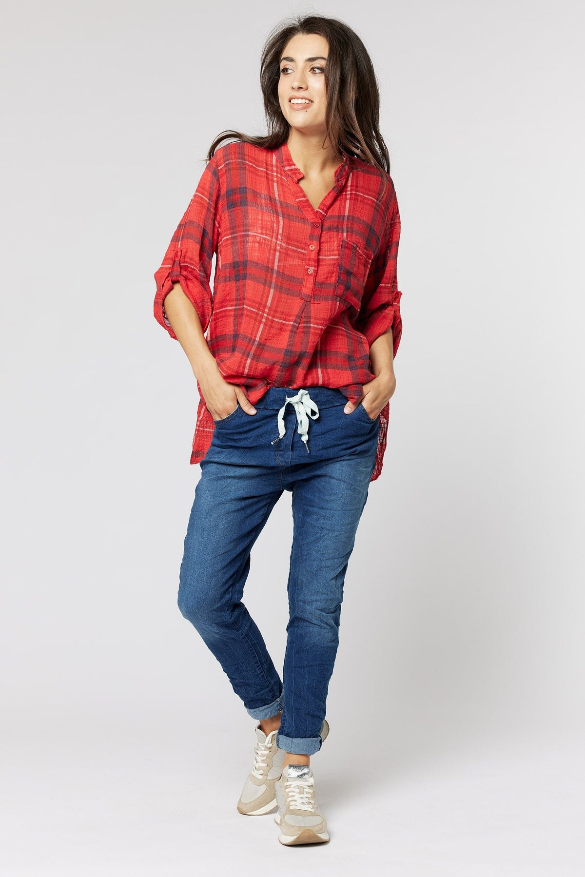 ITALIAN STAR Rodeo Shirt - Rosso Shirts & Blouses - Zabecca Living