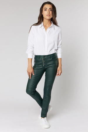 ITALIAN STAR Stevie Jeans - Pine Green JEANS - Zabecca Living