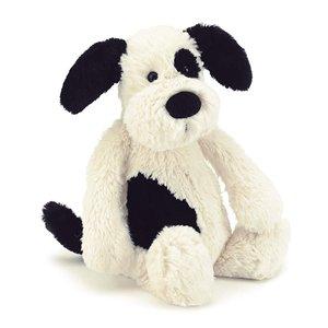 JELLYCAT Bashful Black and Cream Puppy - Medium BABY (0-12 Mths) - Zabecca Living