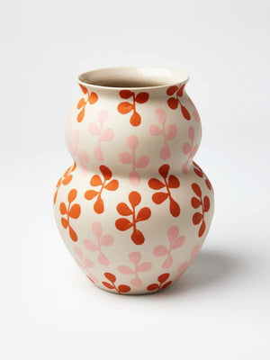 JONES & CO Happy Vase - Wide Clover Pink VASE - Zabecca Living
