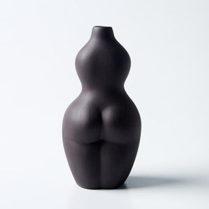 JONES & CO Posture Vase Small - Black VASE - Zabecca Living