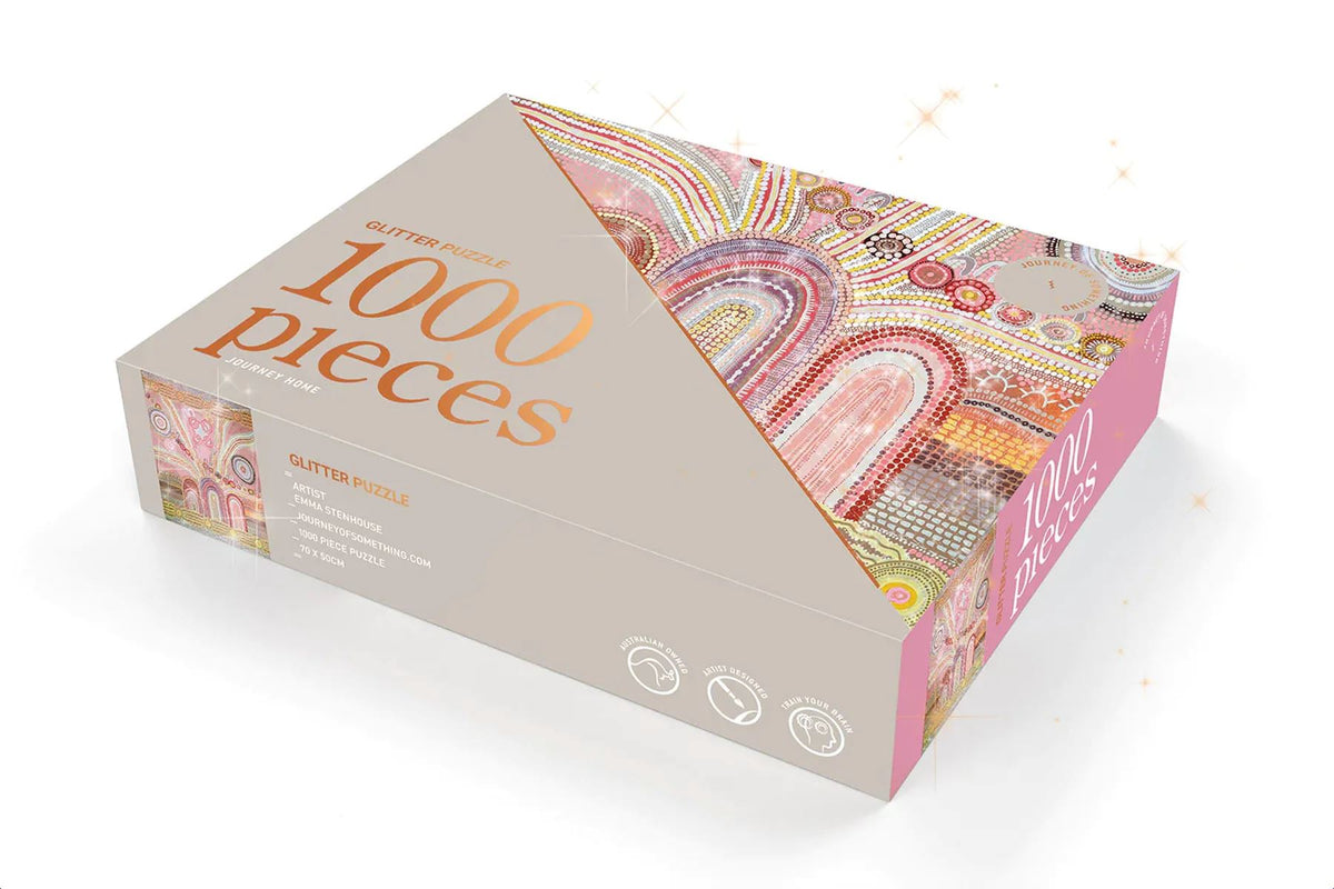 JOURNEY OF SOMETHING 1000 Piece Glitter Puzzle - Journey Home Puzzle - Zabecca Living