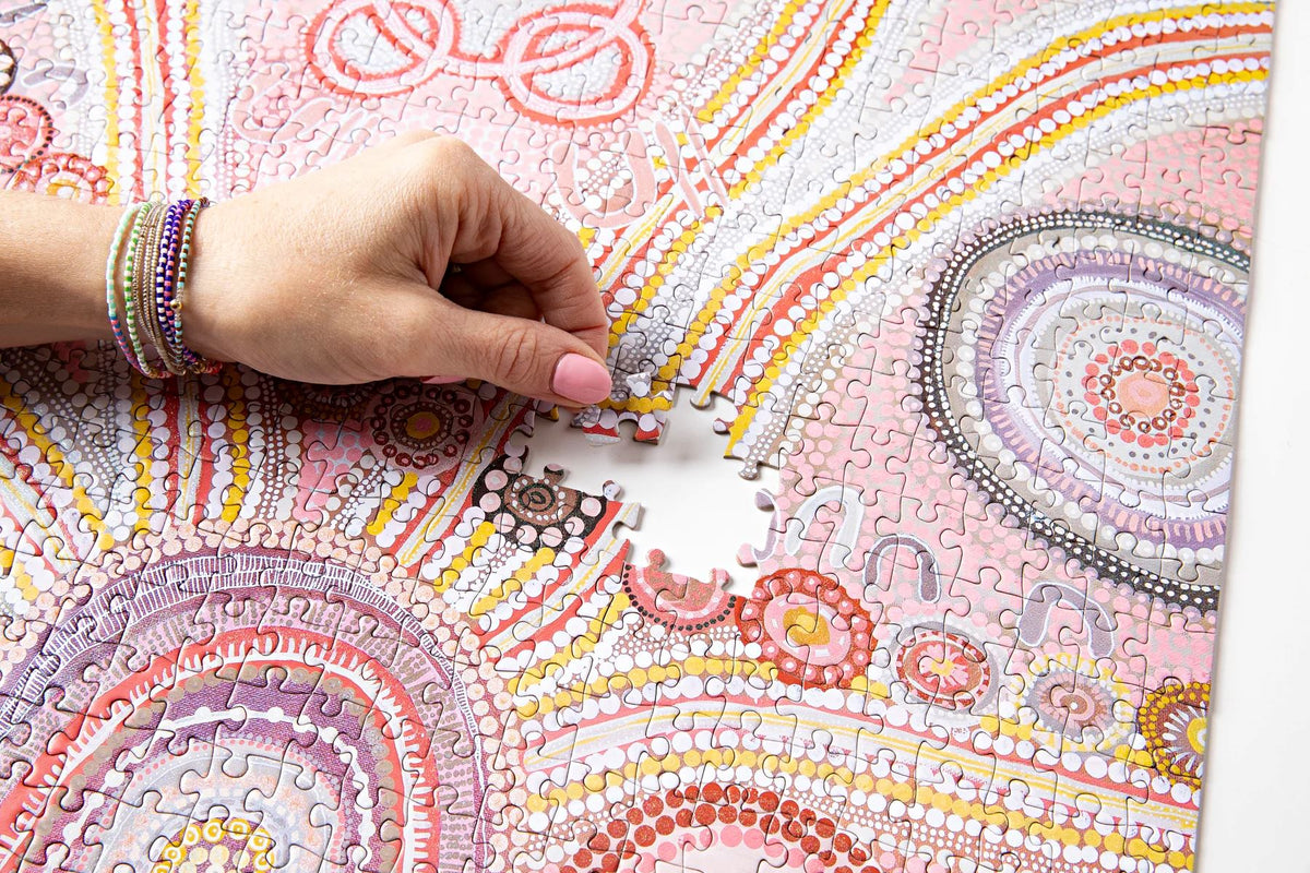JOURNEY OF SOMETHING 1000 Piece Glitter Puzzle - Journey Home Puzzle - Zabecca Living