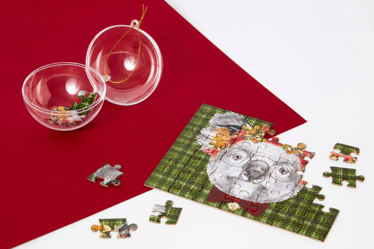 JOURNEY OF SOMETHING 42 Piece Puzzle In Christmas Tree Ornament Puzzle - Zabecca Living