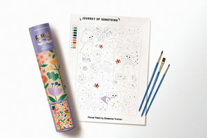 JOURNEY OF SOMETHING Kids Paint By Numbers Kit - Flower Patch GAME - Zabecca Living