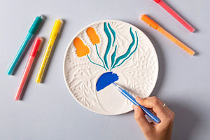 JOURNEY OF SOMETHING Paint Your Own Plate - Liv Lee GAME - Zabecca Living