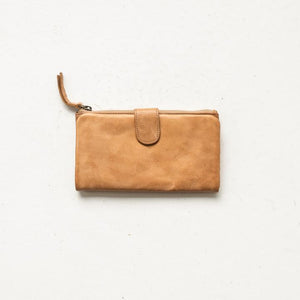 JUJU & CO Large Capri Wallet - Natural Leather WALLET - Zabecca Living