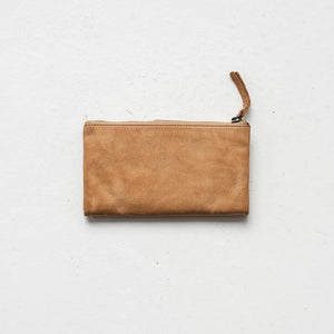 JUJU & CO Large Capri Wallet - Natural Leather WALLET - Zabecca Living