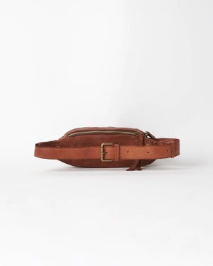 JUJU & CO Leather Bumbag - Cognac bag - Zabecca Living