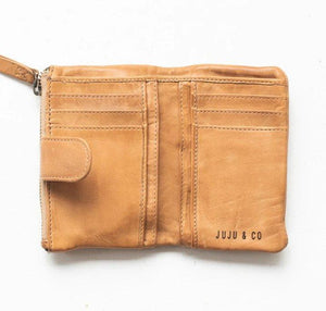 JUJU & CO Small Capri Wallet - Natural Leather WALLET - Zabecca Living