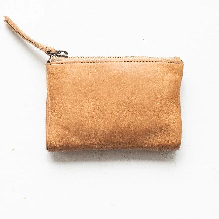 JUJU & CO Small Capri Wallet - Natural Leather WALLET - Zabecca Living