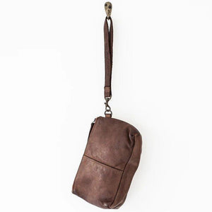 JUJU & CO Small Leather Essential Pouch - Cognac bag - Zabecca Living