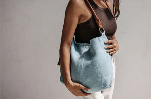 JUJU & CO Sunday Slouchy - French Blue bag - Zabecca Living