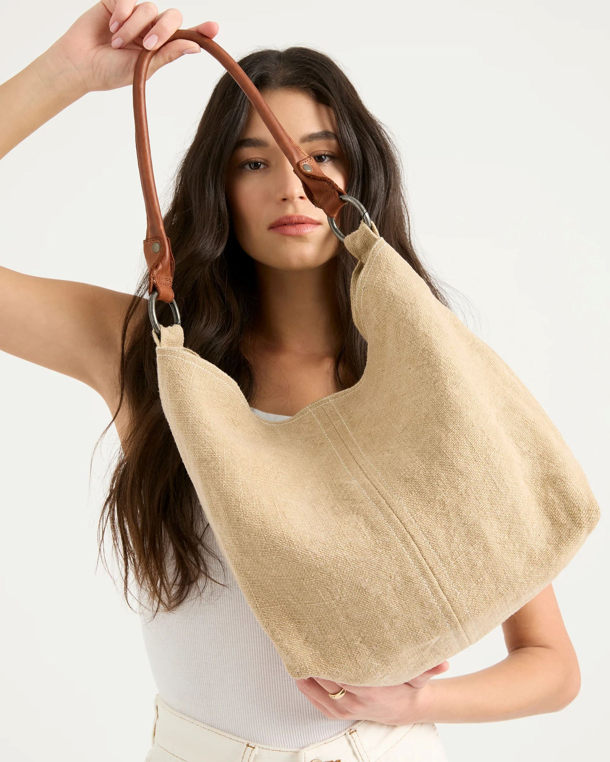 JUJU & CO Sunday Slouchy - Natural bag - Zabecca Living