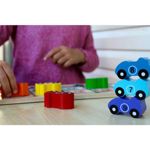 KIDDIE CONNECT 1-10 Car Puzzle PRE-SCHOOL (3-5 Yrs) - Zabecca Living