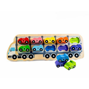 KIDDIE CONNECT 1-10 Car Puzzle PRE-SCHOOL (3-5 Yrs) - Zabecca Living