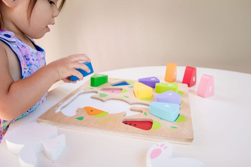 KIDDIE CONNECT 123 Carrot Puzzle TODDLER (1-3 Yrs) - Zabecca Living