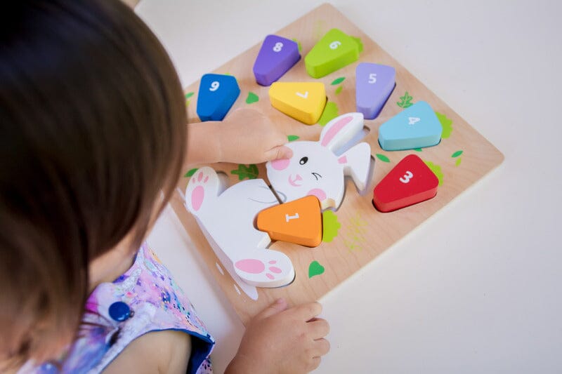 KIDDIE CONNECT 123 Carrot Puzzle TODDLER (1-3 Yrs) - Zabecca Living