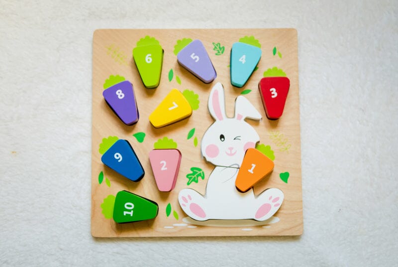 KIDDIE CONNECT 123 Carrot Puzzle TODDLER (1-3 Yrs) - Zabecca Living