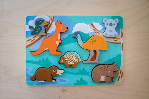 KIDDIE CONNECT Australian Animal Puzzle TODDLER (1-3 Yrs) - Zabecca Living