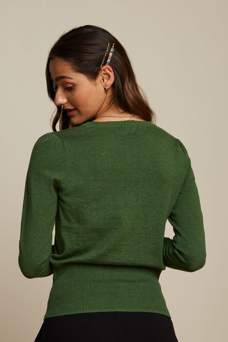 KING LOUIE Cardi V Cocoon - Kale Green CARDIGAN - Zabecca Living