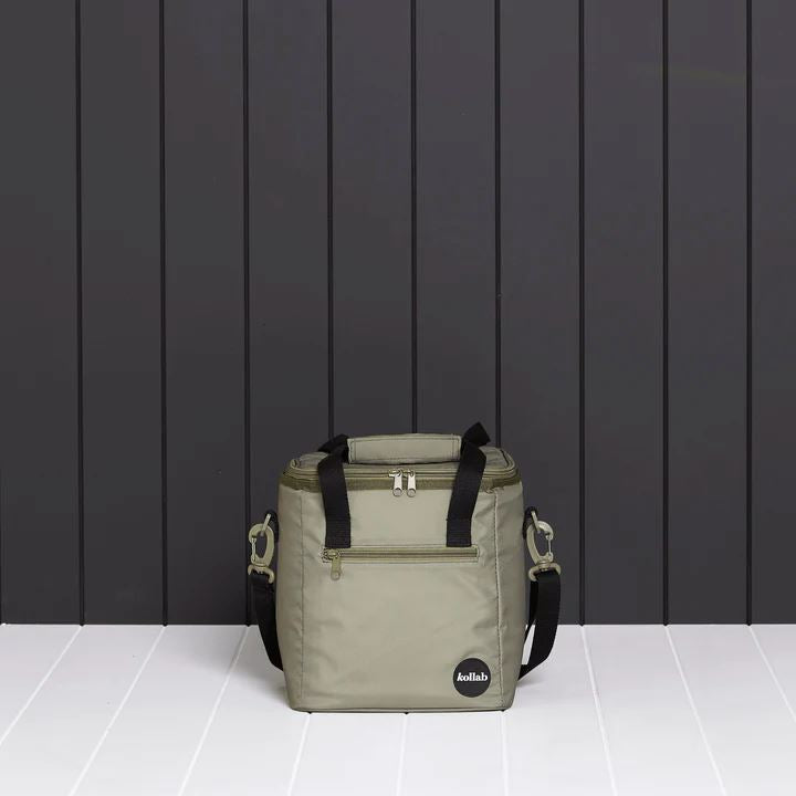 KOLLAB Holiday Mini Cooler Bag - Khaki Black COOLER BAG - Zabecca Living