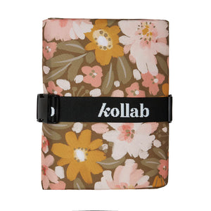 KOLLAB Picnic Mat - Khaki Floral NOVELTY - Zabecca Living