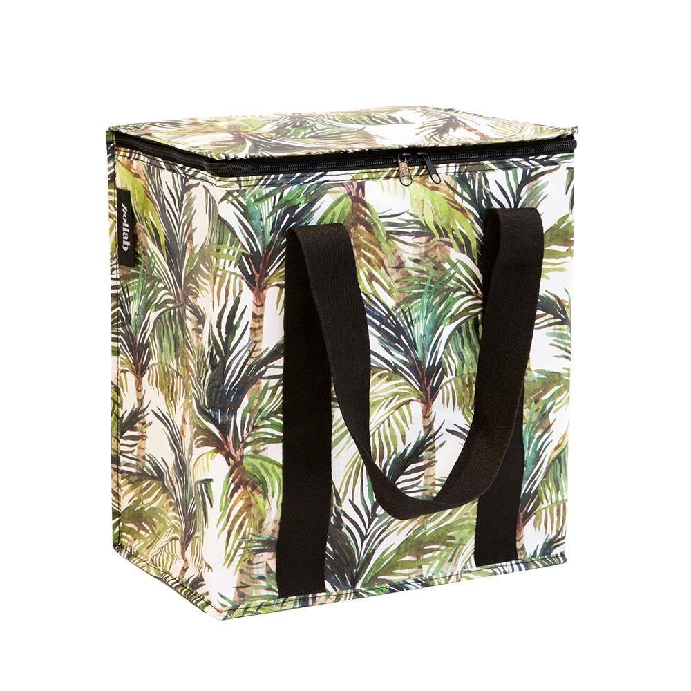 KOLLAB Poly Cooler Bag - Green Palm bag - Zabecca Living