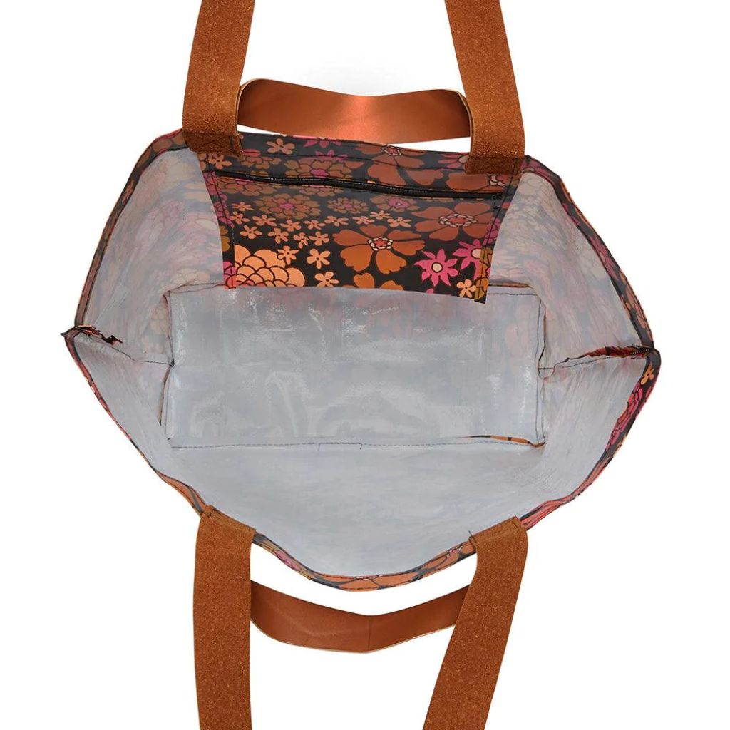 KOLLAB Shopper Tote - Flower Power SHOPPING BAG - Zabecca Living