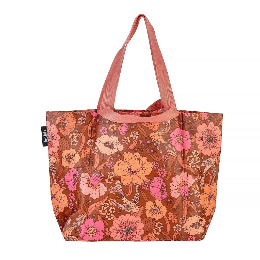 KOLLAB Shopper Tote - Vintage Flowers SHOPPING BAG - Zabecca Living