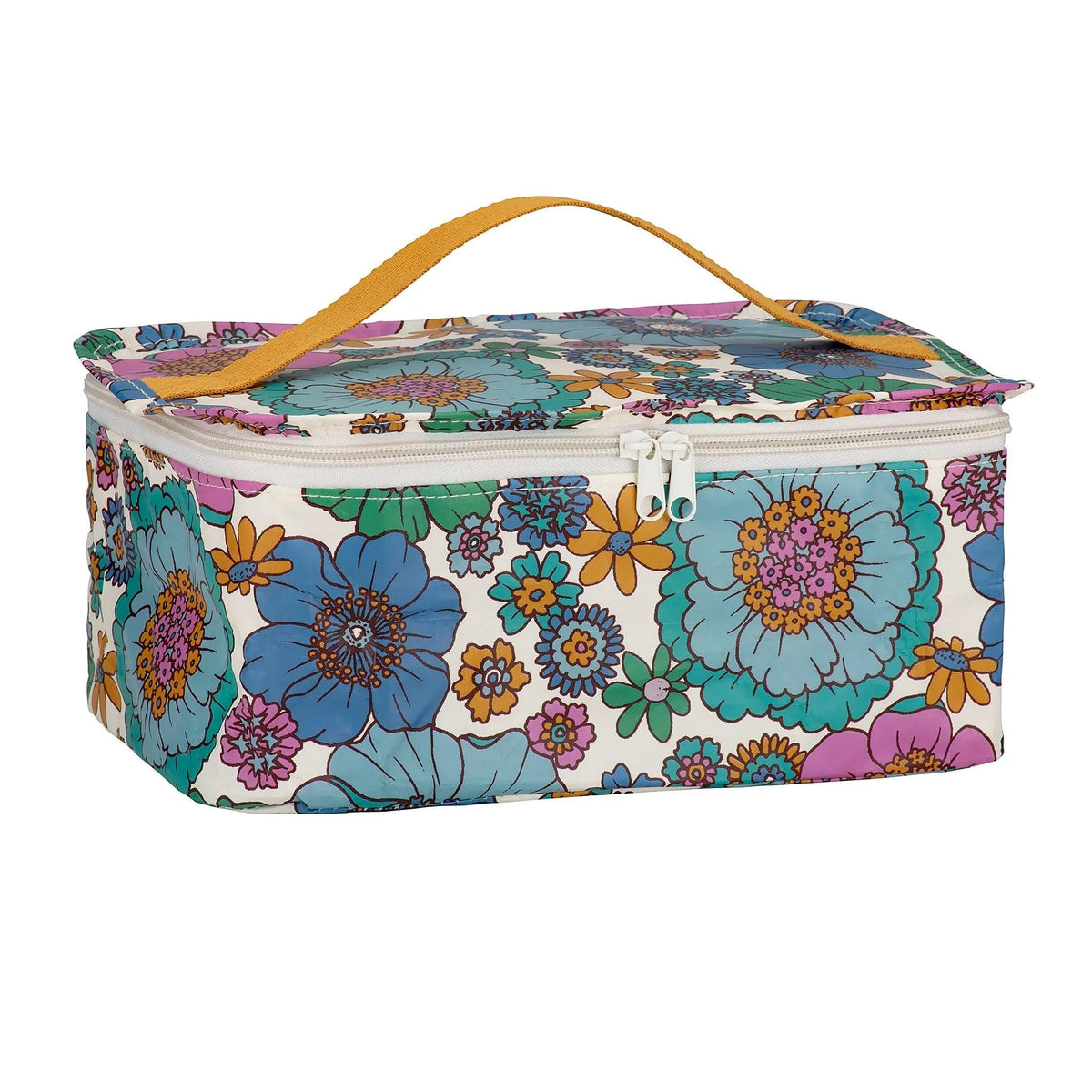 KOLLAB Toiletry Stash Bag - Ocean Floral toiletry bag - Zabecca Living