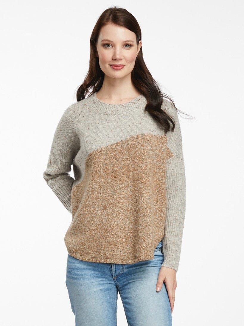 LD Co Diagonal Women's Jumper Earth Zabecca Living1