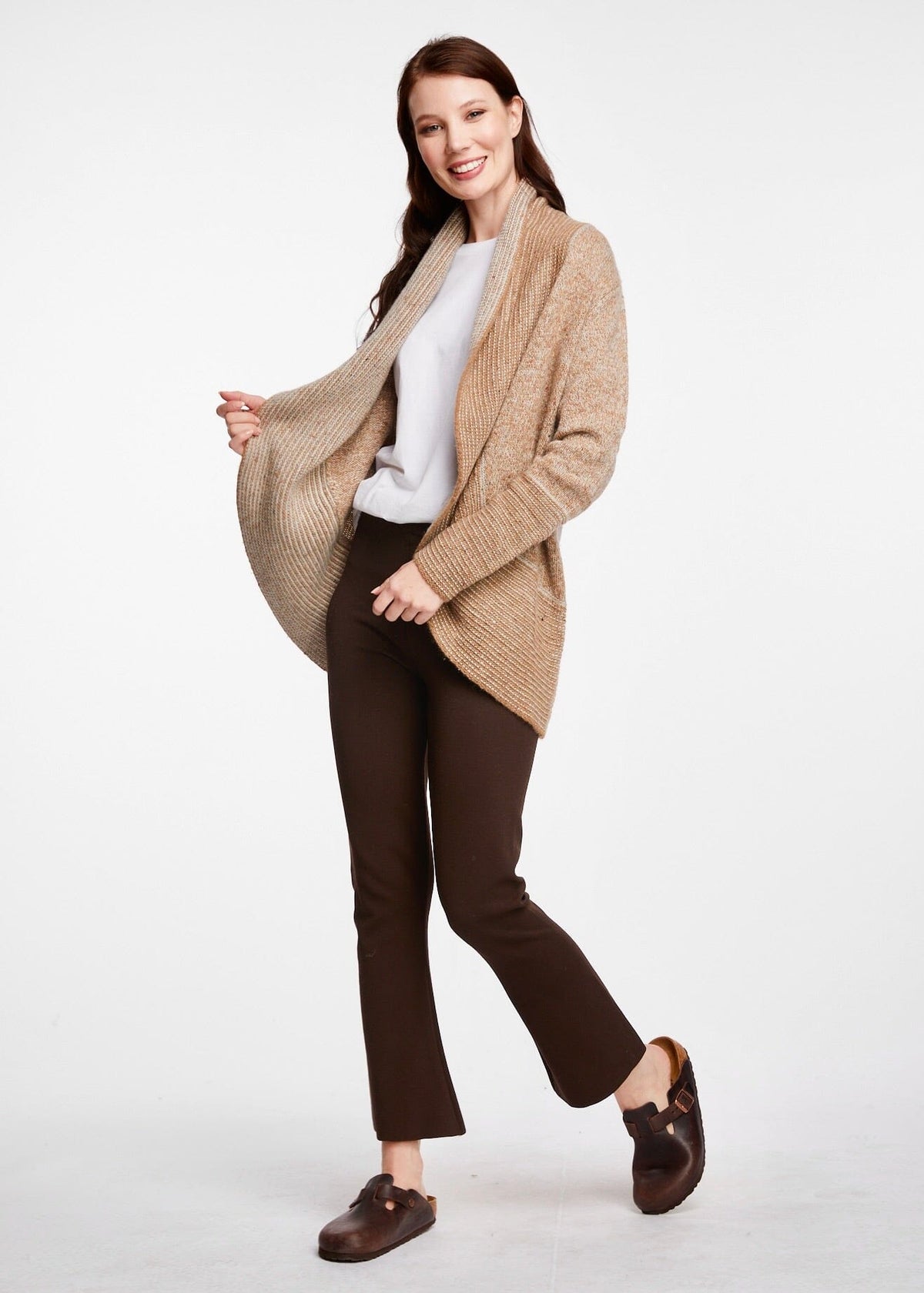 LD & CO Fleck Cardigan - Earth CARDIGAN - Zabecca Living