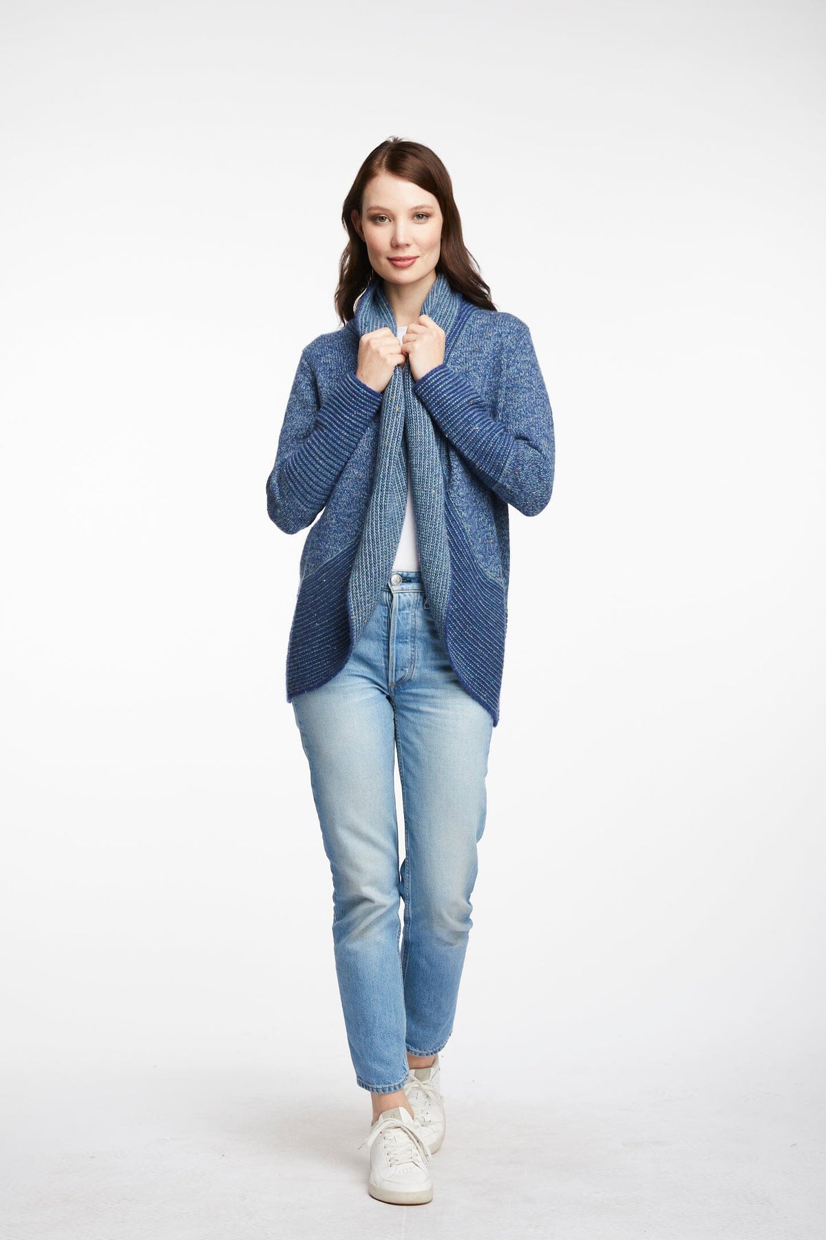 LD & CO Fleck Cardigan - Ocean CARDIGAN - Zabecca Living