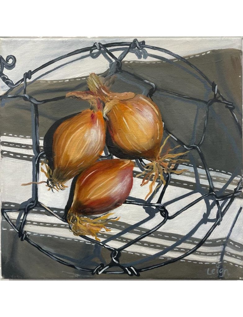 LEIGH KITCHING Harvest Series - Onions WALL ART - Zabecca Living