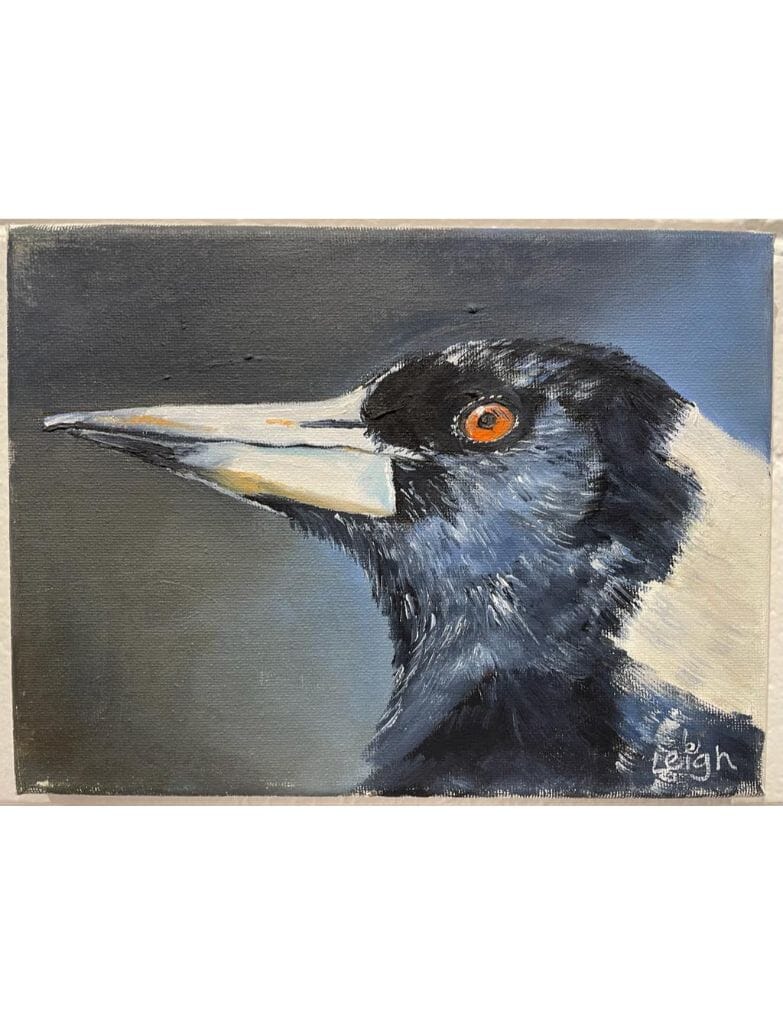 LEIGH KITCHING Magpie Series Small - Henry WALL ART - Zabecca Living