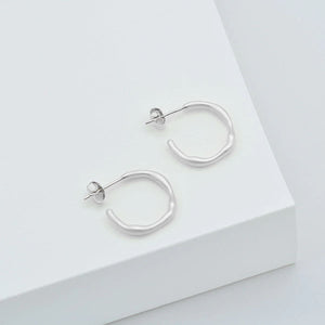 LINDA TAHIJA Ivy Hoop Earrings - Sterling Silver Earrings - Zabecca Living