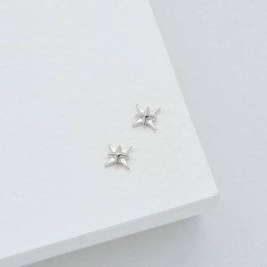 LINDA TAHIJA North Star Stud Earrings - Sterling Silver Earrings - Zabecca Living