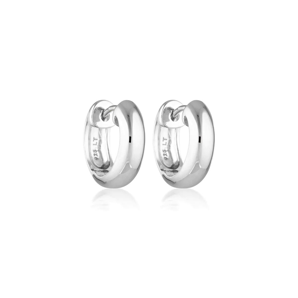 LINDA TAHIJA Solar Huggie Earrings - Sterling Silver Earrings - Zabecca Living