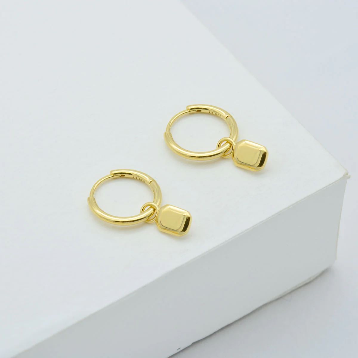 LINDA TAHIJA Tate Huggie Earrings - Gold Plated Earrings - Zabecca Living