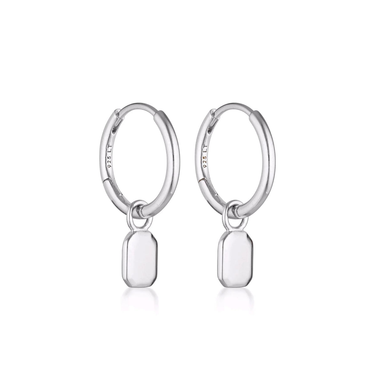 LINDA TAHIJA Tate Huggie Earrings - Sterling Silver Earrings - Zabecca Living